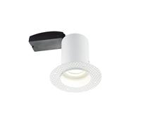 Saxby 81572 Ravel trimless FR Downlight 50W Matt white paint 50W GU10 reflector (Required)