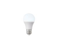 Saxby 90971 E27 LED GLS 9W Opal pc & matt white plastic & bright nickel plate 9W LED E27 Daylight White