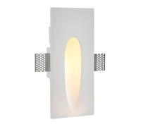 Saxby 92313 Zeke rectangular 1.6W White plaster 1.6W LED module (SMD 3535) Warm White