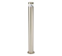 Saxby 92534 Pyramid bollard IP44 3.3W Brushed stainless steel & clear pc 3.3W LED module (SMD 2835) Daylight White