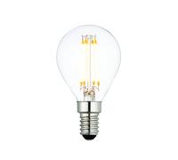 Saxby 94340 E14 LED Filament Golf 4W Clear glass & bright nickel plate 4W LED E14 Warm White