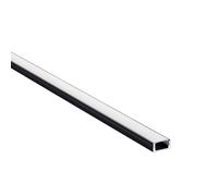 Saxby 94946 RigelSLIM Surface 2m Aluminium Profile/Extrusion Black Matt black paint & opal pc