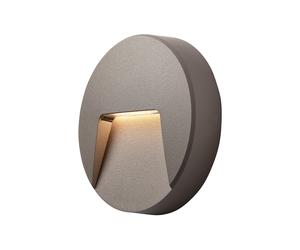 Saxby 95285 Severus CCT round indirect IP65 3W Grey abs plastic & clear pc 3W LED module (SMD 2835 CCT) CCT