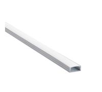 Saxby 97735 RigelSLIM Surface Wide 2m Aluminium Profile/Extrusion Silver Silver anodised & opal pc