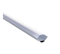 Saxby 97737 Rigel Corner Wide 2m Aluminium Profile/Extrusion Silver Silver anodised & opal pc