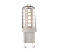 Saxby 98433 G9 LED SMD 320LM Dimmable 3.2W Clear & gloss white pc 3.2W LED G9 Cool White