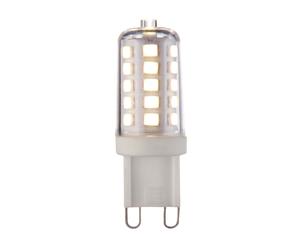 Saxby 98433 G9 LED SMD 320LM Dimmable 3.2W Clear & gloss white pc 3.2W LED G9 Cool White