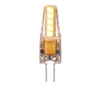Saxby 98435 G4 LED SMD 2W Clear & gloss white pc 2W LED G4 Warm White