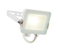 Saxby 98443 Salde 10w LED Floodlight, Matt White, IP65, 800lm, 4000K, Cool White
