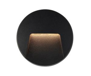 Saxby 99545 Severus CCT round indirect IP65 3W Black abs plastic & clear pc 3W LED module (SMD 2835 CCT) CCT