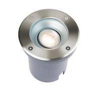 Saxby 99550 Pillar tilt round IP67 7W Brushed stainless steel & clear glass 7W LED GU10 (Required)