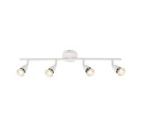 Saxby Amalfi 50W 4 Light Gloss White Decorative Commercial Domestic Adjustable Spotlight Bar
