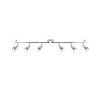 Saxby Amalfi 50W 6 Light Chrome Plated Decorative Commercial Domestic Adjustable Spotlight Bar