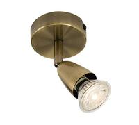 Saxby 60998 Amalfi Antique Brass IP20 35W GU10 Adjustable Dimmable Spotlight