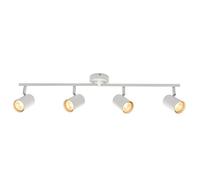 Saxby 73686 Arezzo White IP20 4x7W GU10 Adjustable Dimmable Bar Spotlight
