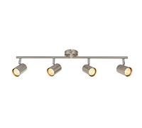 Saxby Arezzo 7W Quad Satin Chrome Decorative Commercial Domestic Adjustable Spotlight Bar