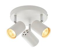 Saxby Arezzo 7W Triple Round Matt White Decorative Commercial Domestic Adjustable Spotlight