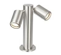 Saxby Atlantis 35W Twin 280mm Marine Grade Stainless Steel IP65 Outdoor Garden Floor Post Light