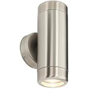 Saxby Atlantis Outdoor Wall Light - Marine Grade Up and Down Lights - IP65 Garden Security Lighting - LED External Downlight for Front Door, Porch, Pathway - Requires 2 x 7W LED GU10 (Not Supplied)