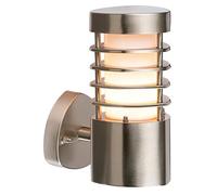Saxby Bliss 9.2W Brushed Stainless Steel Outdoor Garden IP44 LED Wall Light