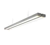 Saxby Borde 26W Silver Twin Aluminium Cool White Commercial Pendant LED Module Ceiling Light