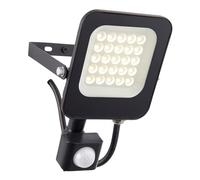 Saxby Guard PIR Override 20W IP65 20W Outdoor Flood Light Matt Black Paint