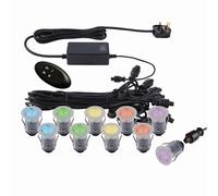 Saxby IkonPRO 25mm Decking Light Kit (IP67, 0.75W, RGB)