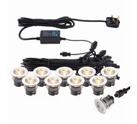 Saxby IkonPRO CCT 35mm Decking Light Kit (3000K/4000K, IP67, 0.75W)