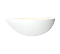 Saxby Mini Crescent 40W White Plaster Modern Indoor Decorative Wall Light