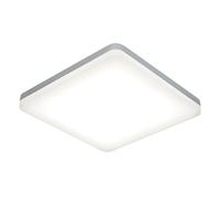 Saxby Noble 22W 300mm Square Cool White Chrome Finish Flush IP44 Bathroom LED Wall Ceiling Light