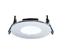 Saxby OrbitalPLUS 9W Chrome Die Cast Aluminium IP65 Cool White Recessed Anti Glare Fir LED Downlight