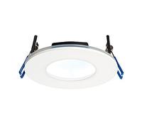 Saxby OrbitalPLUS 9W Matt White Die Cast Aluminium IP65 Cool White Recessed Anti Glare Fir LED Downlight