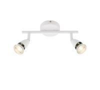Saxby Sax43282 Lighting Amalfi Two Lights Round Halogen Spotlight White