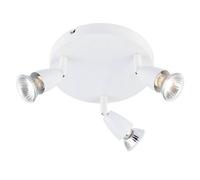 Saxby Sax43283 Lighting Amalfi Three Lights Round Halogen Spotlight White