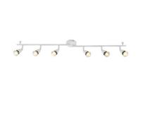 Saxby Sax61002 Lighting Amalfi Two Bar With Six Halogen Spotlights White