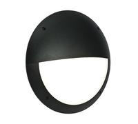 Saxby Seran 12W Eyelid Matt Black IP65 Flush Indoor Outdoor Bulkhead LED Ceiling Wall Light