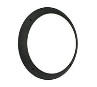 Saxby Seran 12W Plain Matt Black IP65 Flush Indoor Outdoor Bulkhead LED Ceiling Wall Light