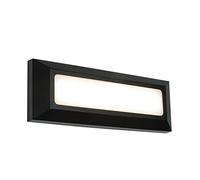 Saxby Severus 3W Black Landscape Indirect Outdoor IP65 Warm White LED Guide Wall Light