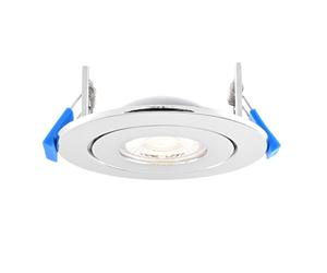 Saxby Shield360 4CCT Tri Wattage Downlight/Fully Adjustable/Dimmable (Chrome)
