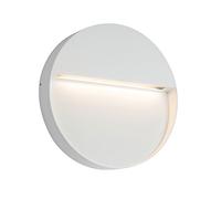 Saxby Tuscana 9W Round White Die Cast Aluminium Modern Outdoor IP44 LED Wall Light