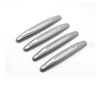 SAXCXCS 4Pcs Car Door Edge Protectors, For Hyundai I10 I20 I30 I40 IX20 IX35 IX55 Tucson Kona EV,Anti-Collision Anti-Scratch Protection,Auto motive exterior accessories,Silver