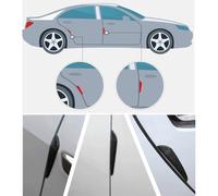 SAXCXCS 4Pcs Car Door Edge Protectors, For Hyundai I10 I20 I30 I40 IX20 IX35 IX55 Tucson Kona EV,Anti-Collision Anti-Scratch Protection,Auto motive exterior accessories,E