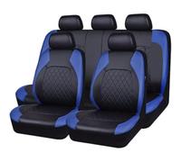 Car Seat Set Suitable for Ford Tourneo Connect/Tourneo Connect/Grand V408/Tourneo Courier B460/Transit Car Leather Seat Cover Sets Comfortable Genuine Leather Car Seat Accessories,B/Blue