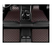 SAXCXCS Leather Car Floor Mats for Nissan Elgrand E52 2012-2023 All Weather Front Rear Row Auto Carpet Waterproof Protection Car Accessories,B/Black Red
