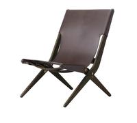 Saxe Chair oak brown stained - leather brown Audo - 5711879002242