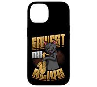 Saxiest Man Alive Funny Saxophone Case for iPhone 14