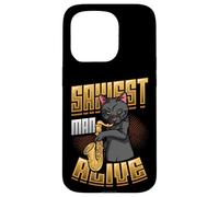 Saxiest Man Alive Funny Saxophone Case for iPhone 15 Pro