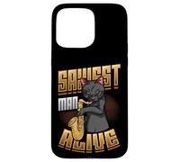 Saxiest Man Alive Funny Saxophone Case for iPhone 15 Pro Max