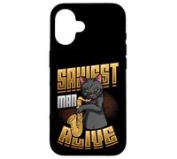Saxiest Man Alive Funny Saxophone Case for iPhone 16