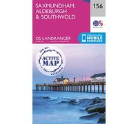 Saxmundham, Aldeburgh & Southwold Map | Weatherproof | Harleston & Framlingham | Ordnance Survey | OS Landranger Active Map 156 | England | Walks | Cycling | Days Out | Maps | Adventure